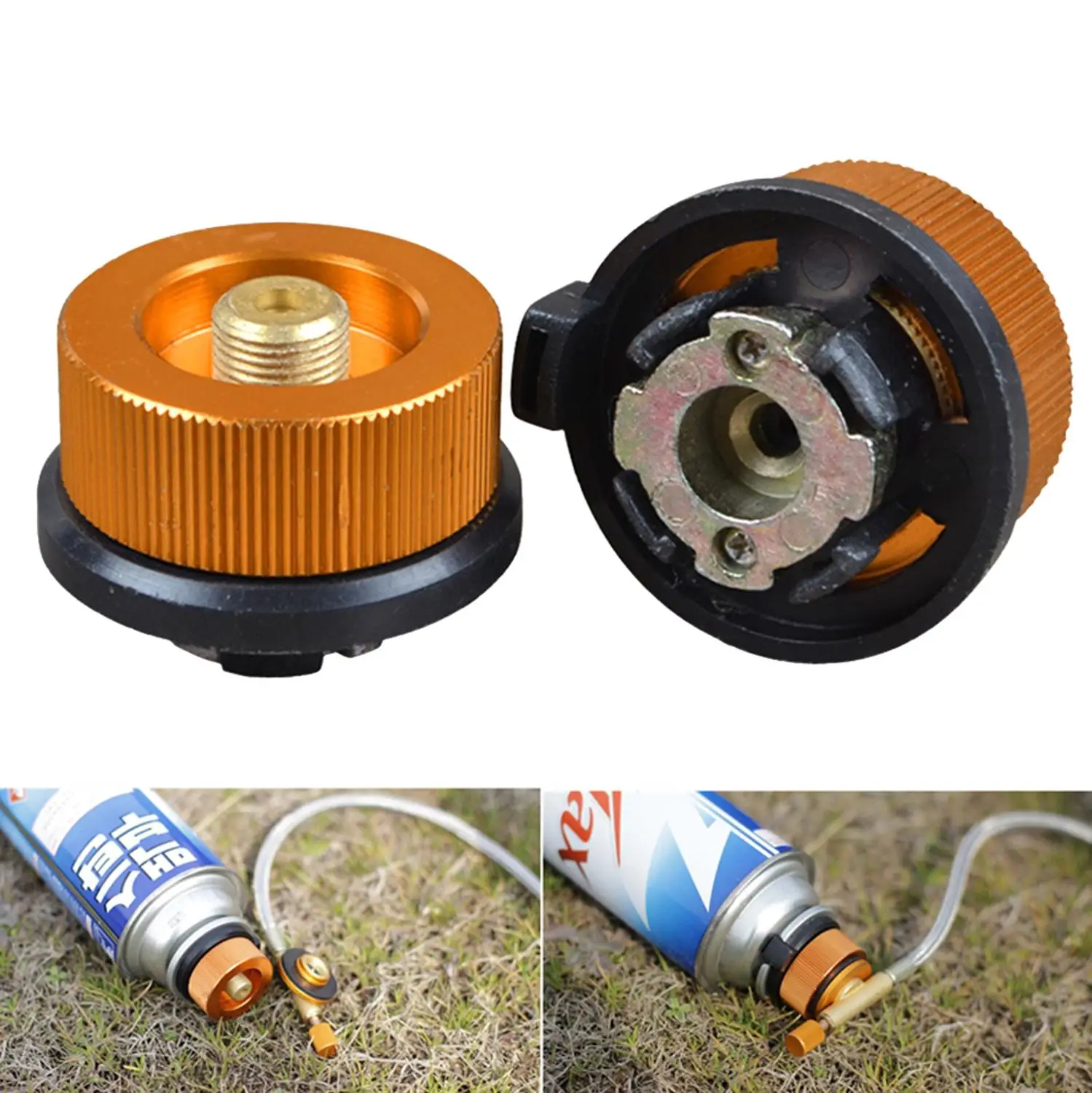 Открытый Кемпинг Пешие прогулки Пикник газовый бак адаптер печи разъем