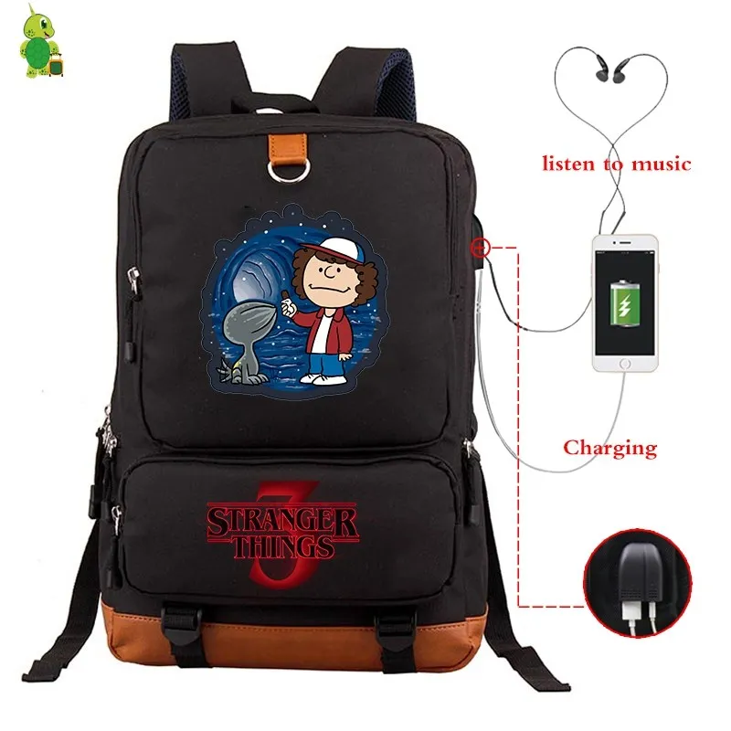5 Mochila странные вещи рюкзаки мужские женские рюкзак USB зарядка путешествия ноутбук рюкзак большие школьные сумки для подростков мальчиков девочек - Цвет: 5