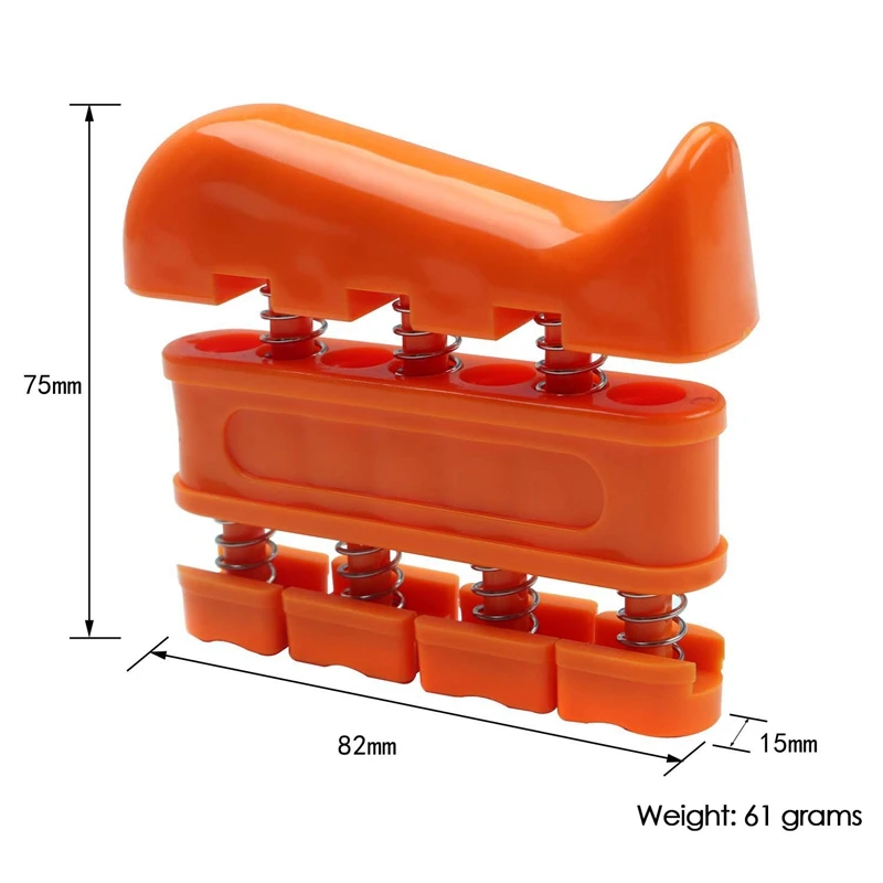 

Finger Strengthener Hand Exerciser Spring-Loaded Hand Grip Finger Exerciser Tool for Guitar Practice Rock Training