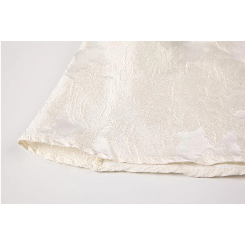 Элегантное жаккардовое плиссированное платье с пышными рукавами Новинка лета 2021