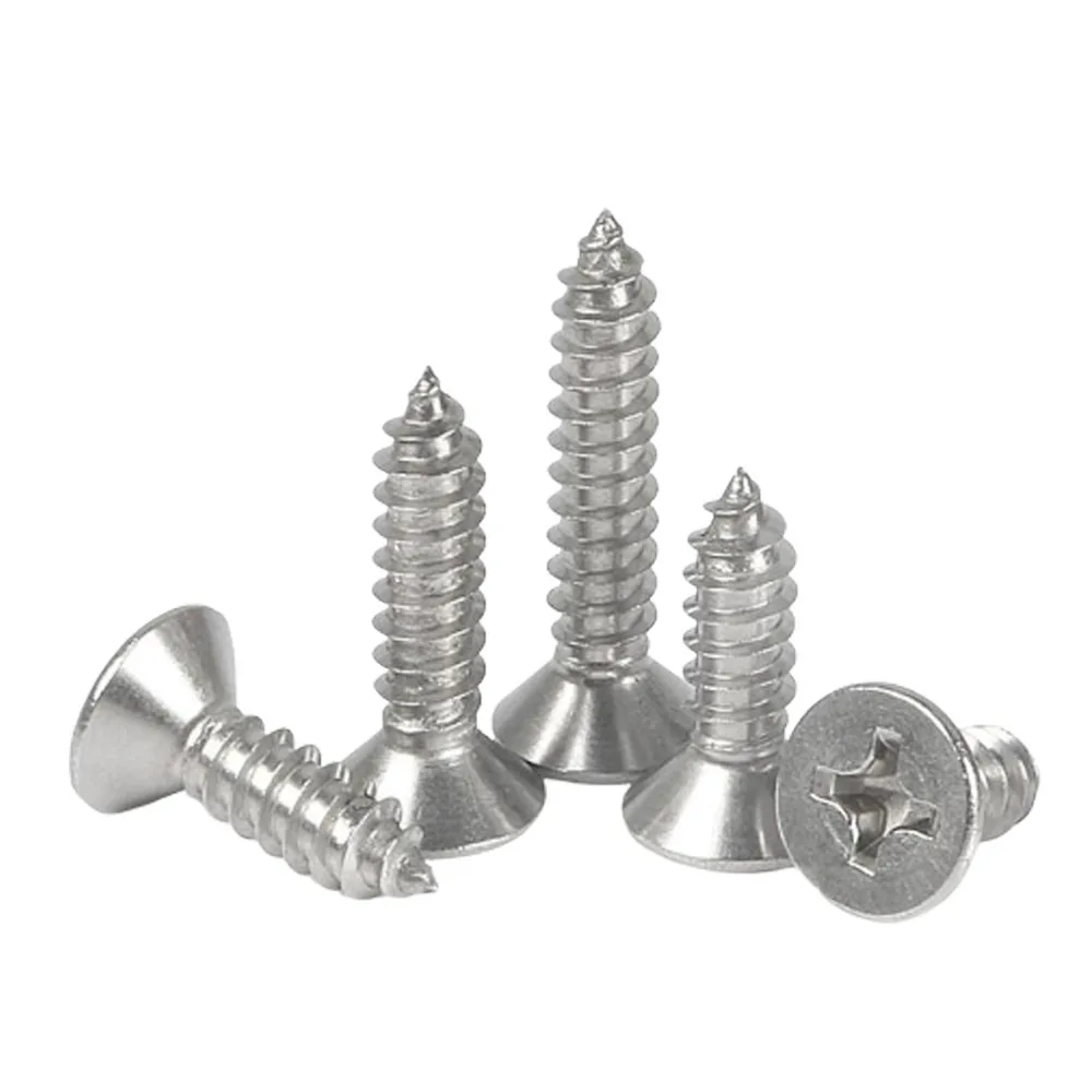

Wkooa M1 M1.2 M1.4 M1.7 M2 M2.2 M2.3 M2.9 Flat Head Self Tapping Screws Stainless Steel 304