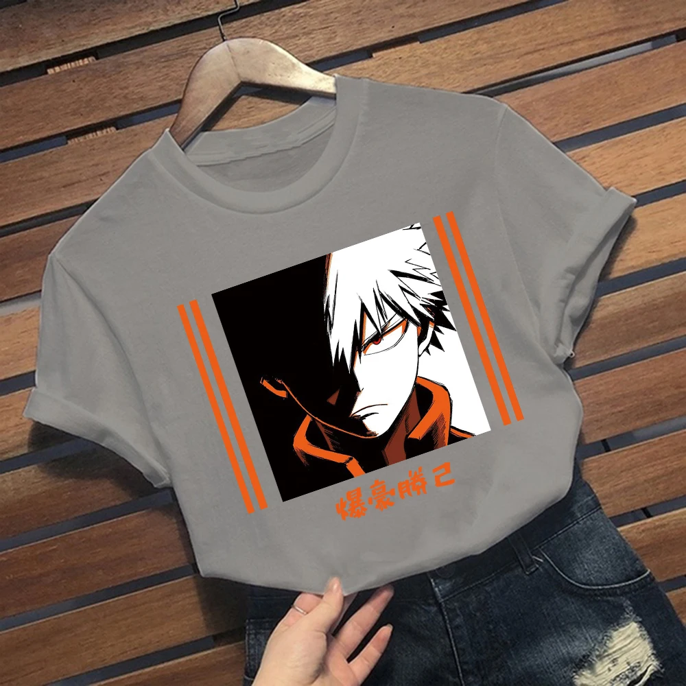 

My Hero Academia Bakugou T-shirt Men Anime Boku No Hero Academia T Shirt Graphic Tshirt Hip Hop Top Tees Male