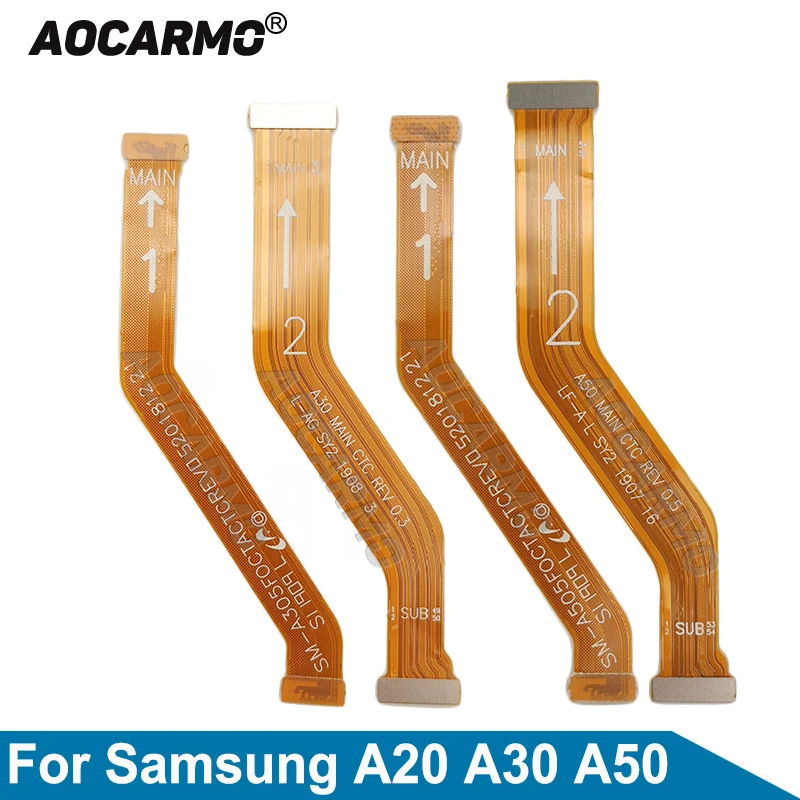 Aocarmo для Samsung Galaxy A20, A30, A50, ЖК-экран, разъем для материнской платы, гибкий кабель, Запасная часть