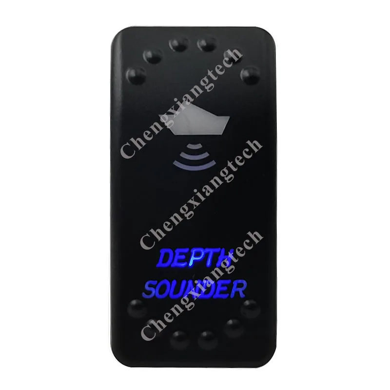 20 шт./лот автомобильная лодка морская 5 штифтов вкл. Зеленый и синий светодиодные