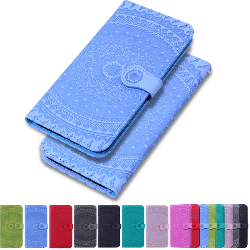 

Mandala Leather Case For Xiaomi Redmi Note 8 7 6 Pro 8A 7A For Xiaomi Mi 8 A2 Lite 6 Pro magnetic Flip Stand Case Cover Coque