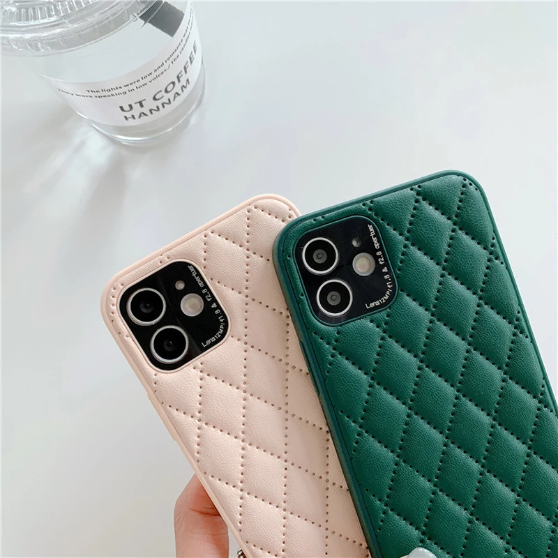 

Candy Color Diamond Phone Case For iPhone 7 8 Plus X XR XS Max 11 12 Pro Max Back Cover