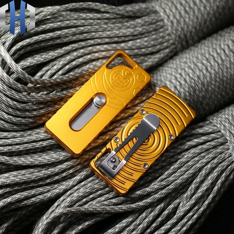 Two Step Paper Cutter Outdoor Field Survival Tool Knife Cut Open Express EDC Pocket Knife