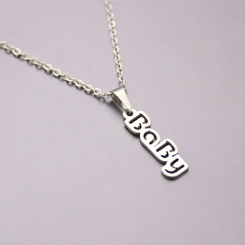 Ожерелье из нержавеющей стали с надписью Baby 1 шт.|Цепочки| |