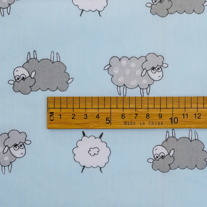 DIY ручная швейная ткань для штор наволочек пододеяльника. Синяя хлопчатобумажная