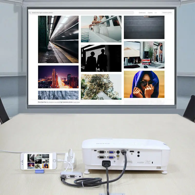 2021 HDTV OTG кабель для iPhone к HDMI совместимый VGA AV Аудио Видео адаптер X/XS/8P/8/7P iPad