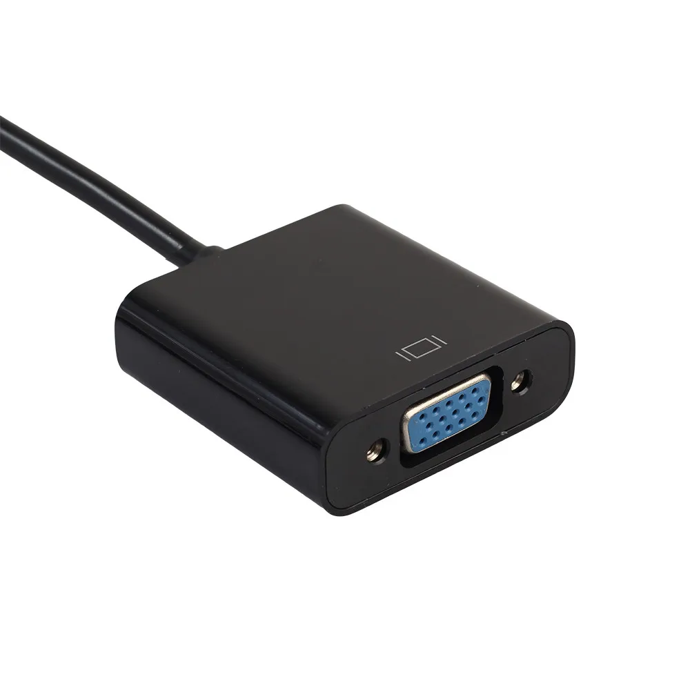 

1080p Hdmi Male To Vga Female Video Adapter Cable Converter With 3.5mm Audio Out Powered By Hdmi Power