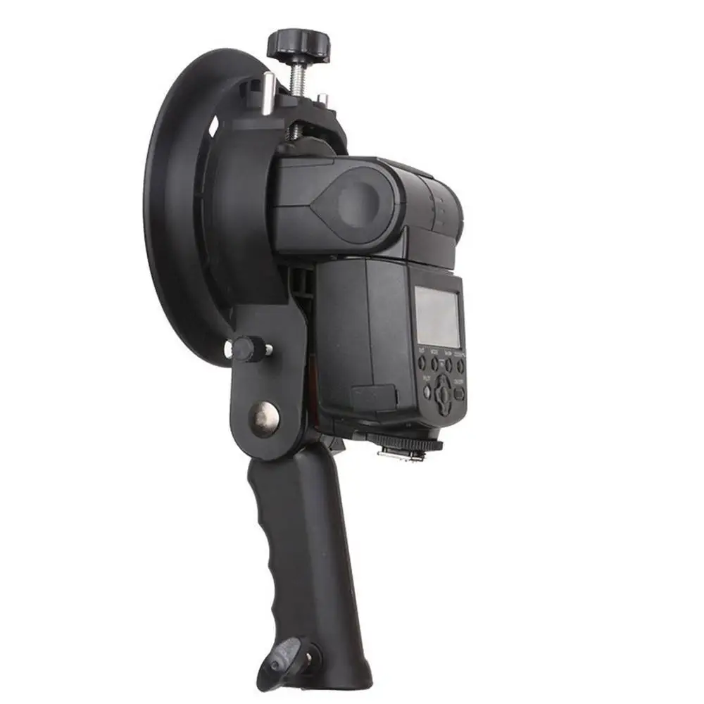 Ручной S образный кронштейн Bowens Mount Houder voor Speedlite Flash Snoot Softbox Beauty Dish
