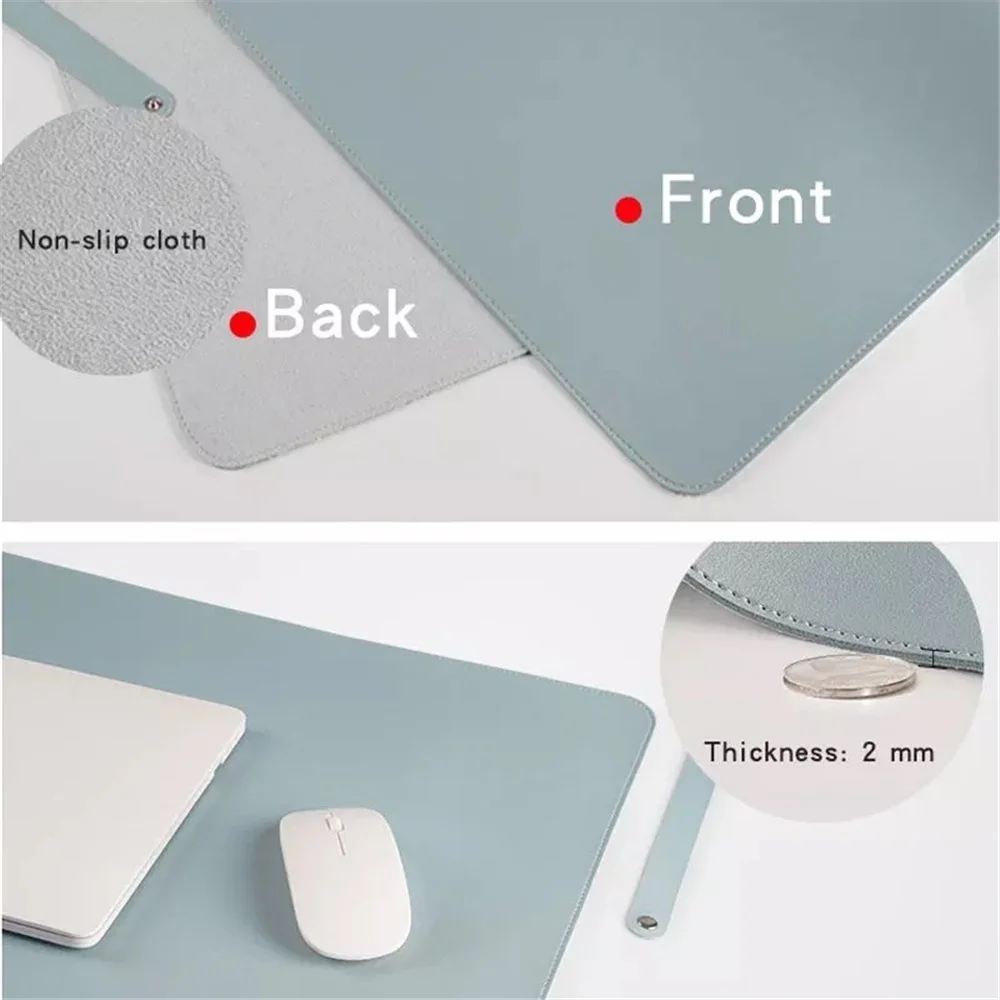 

Home Office Mouse Pad large Computer Mat Easy Clean PU Leather Desk Mat Laptop Pad MousePad Gamer Mouse Keyboard Mats Carpet