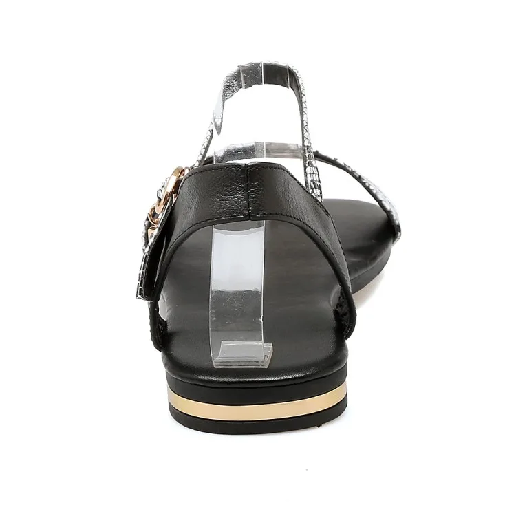 Летние сандалии на плоской подошве большие размеры 9 10 11 12 Женская обувь со