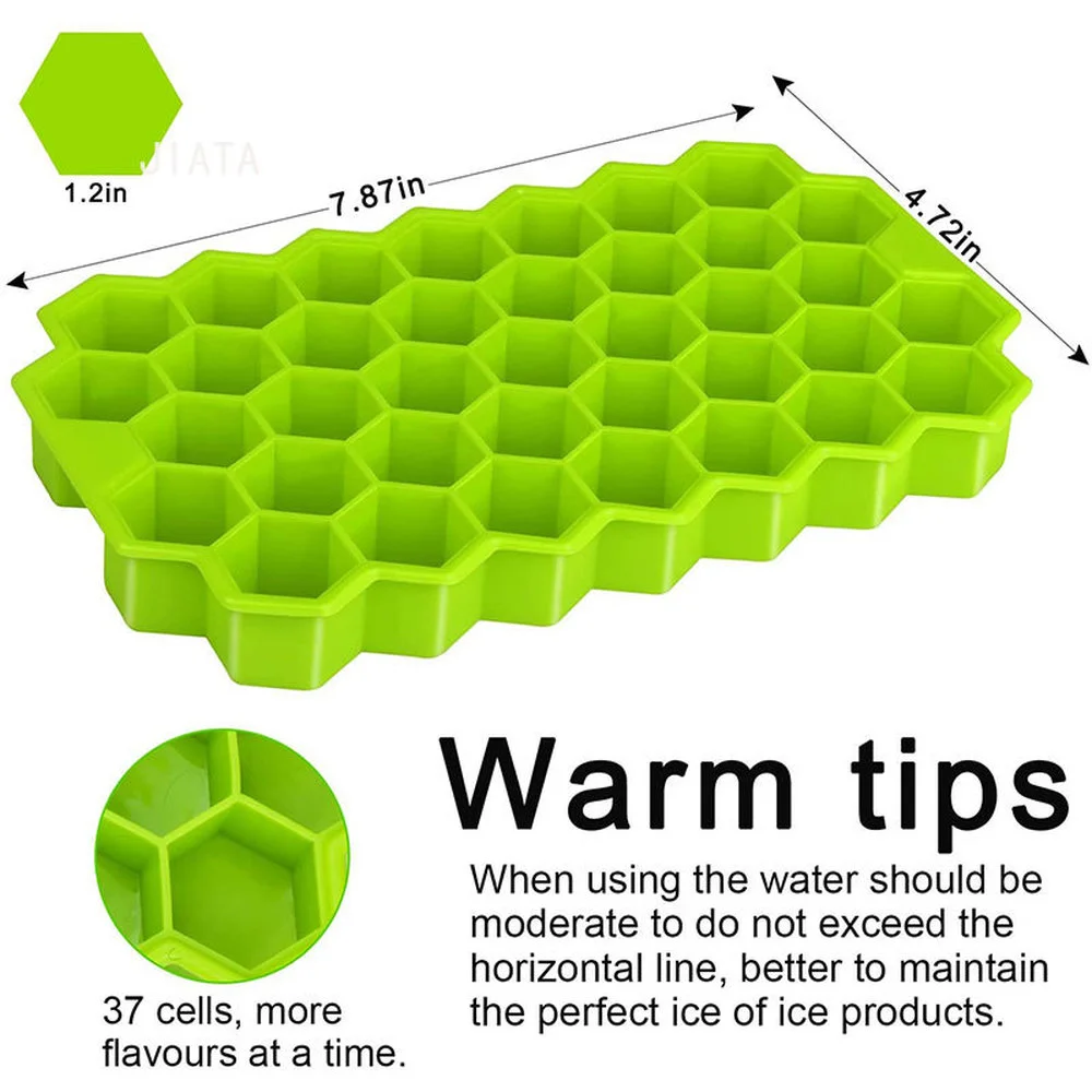

Honeycomb ice cubes detachable cover silicone ice cubes mold cocktail with flexible silicone ice mold BPA free