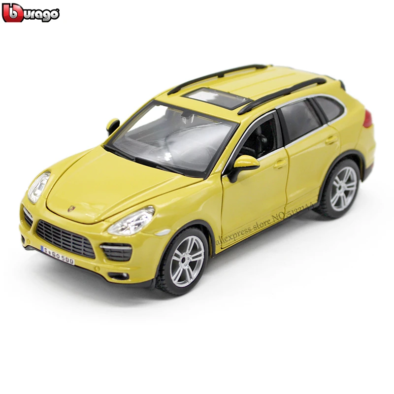 Bburago 1:24 Porsche Cayenne моделирование сплава Модель автомобиля ремесла украшения Коллекция игрушек инструменты подарок