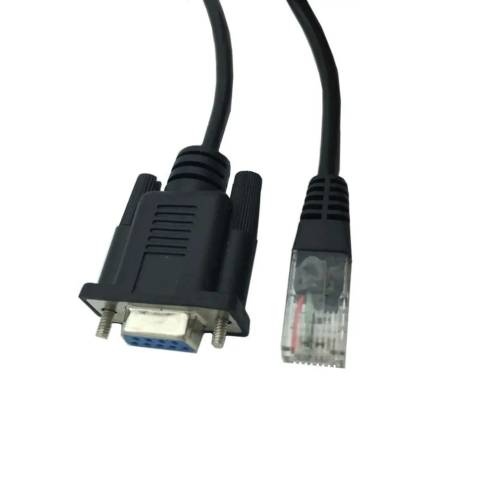 Переходник RJ45 штырь-штырь гнездо RS232 COM DB9 с последовательным портом 9-контактный
