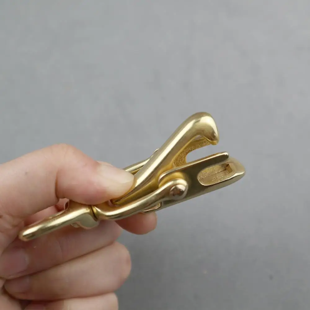 DIY кожевенное ремесло седло мешок аксессуары твердая латунь защелки крюк бор Отделка "(25 мм