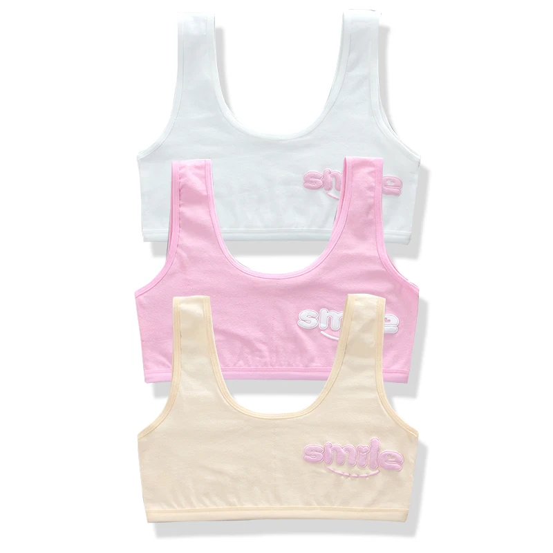 Бюстгальтер для девочек 3 шт./лот нижнее белье девушек Подростковый хипстерский