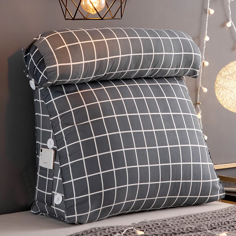 Прикроватная треугольная подушка большая Мягкая Подушка Татами обертывание