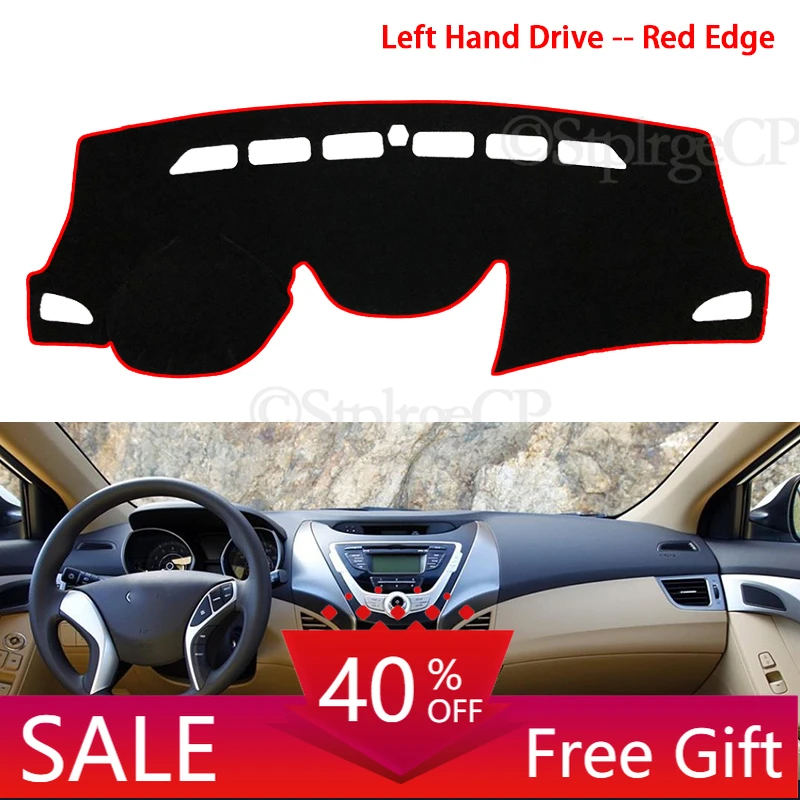 

for Hyundai Elantra 2011 2012 2013 2014 2015 MD UD Avante Anti-Slip Mat Dashboard Cover Pad Sunshade Dashmat Anti-UV Accessories