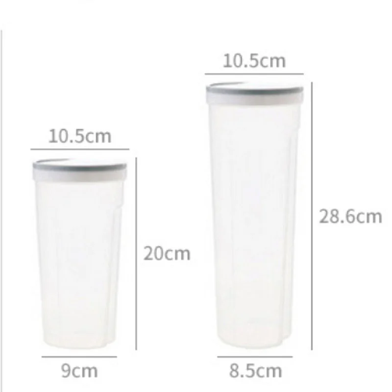 Kitchen Food Storage Box Noodle Plastic Transparent Container Set Whole Grains Jar with Lid Fresh-keeping | Дом и сад