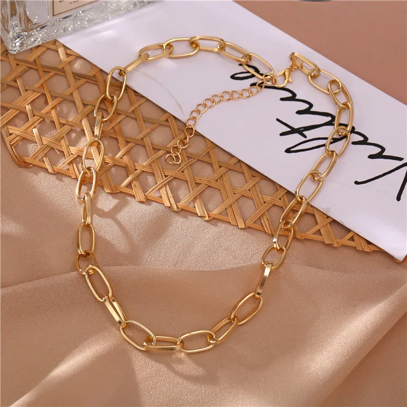 

17KM Fashion Snake Necklace For Women Trendy Silver Color Multilayered Chain Necklace Pendant Necklaces Minimalist Jewelry