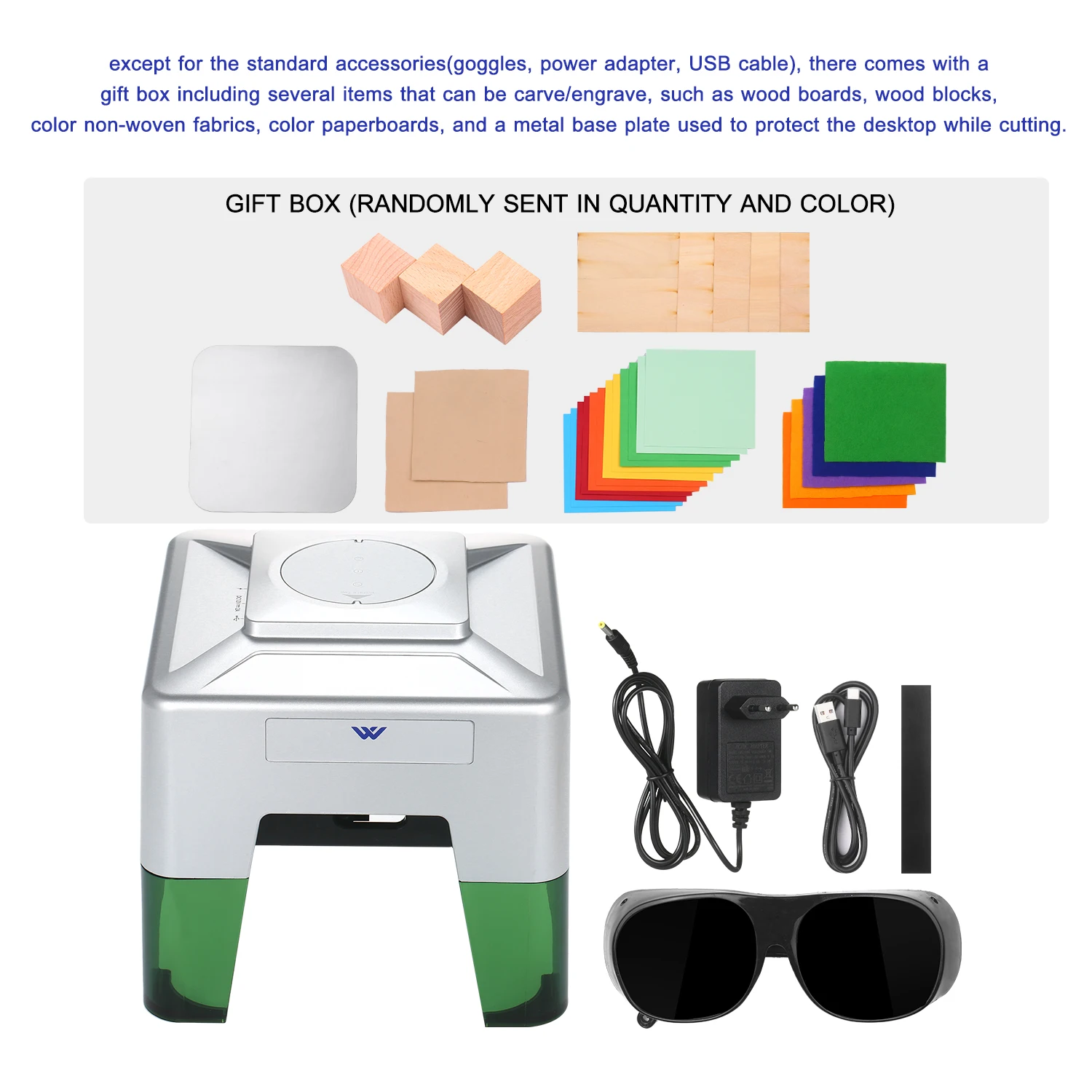 Высокоскоростной лазерный гравер с микро Bluetooth 1600 МВт фрезерный станок ЧПУ