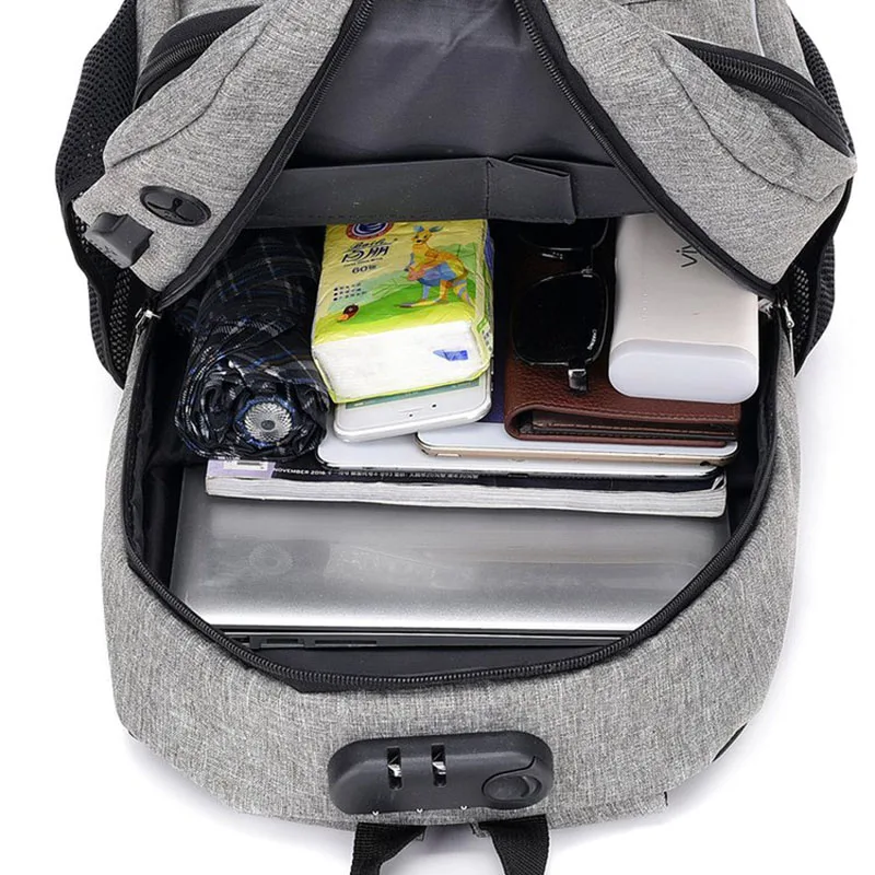 Новый Повседневный Рюкзак для ноутбука модный мужской рюкзак школьная сумка