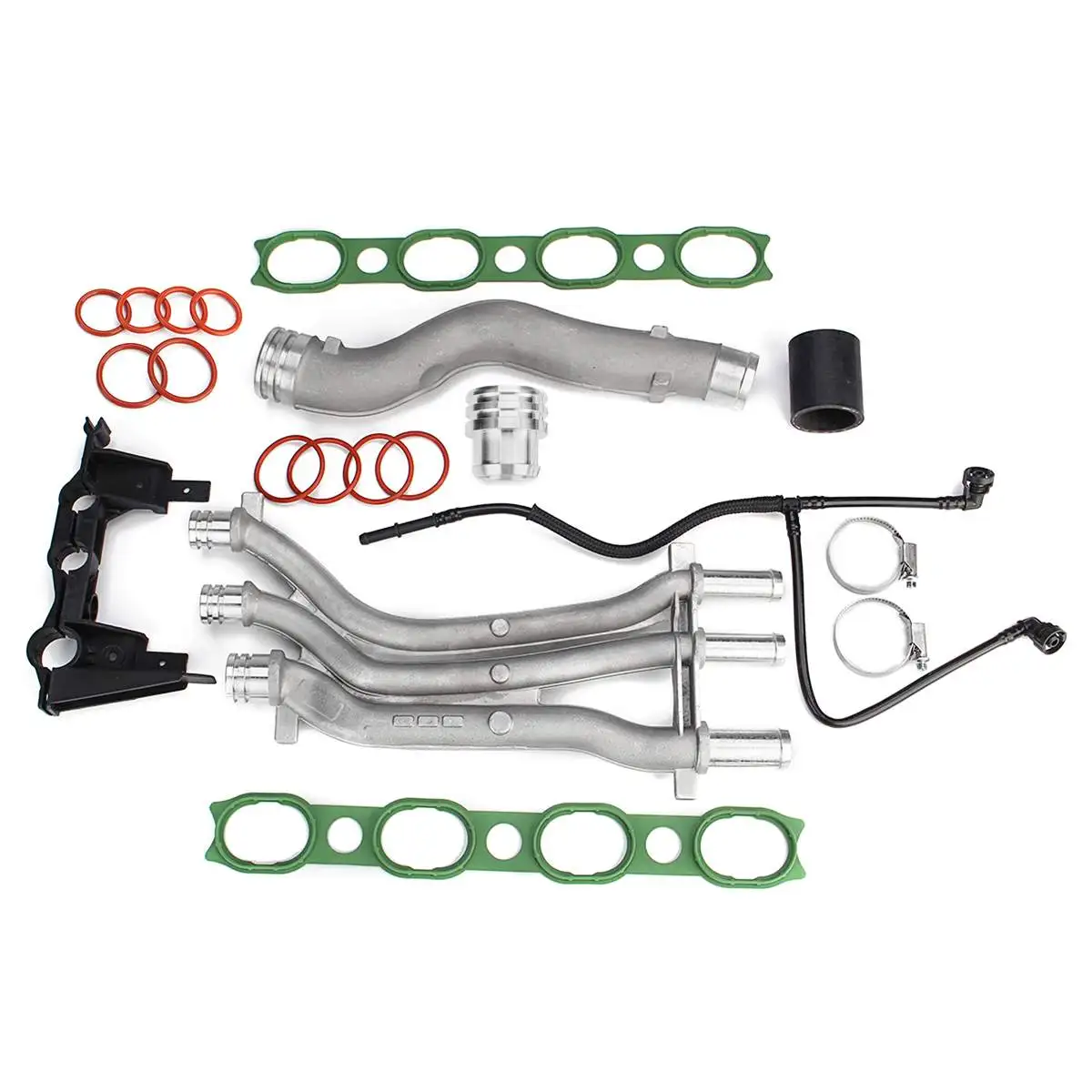 

1 Set Displacement 4.5 V8 Engine Car Cooling Pipe Aluminum Coolant Water Pipe For Porsche Cayenne 955 2003-2006