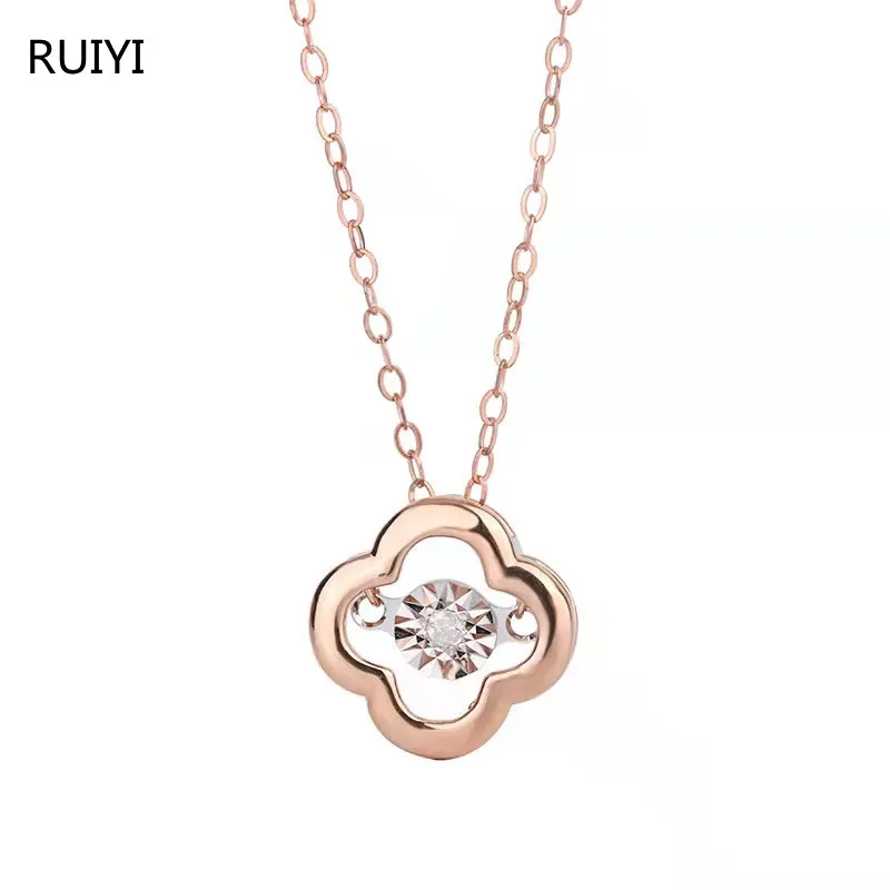 Женская цепочка с четырьмя листьями клевера 18 К | Украшения и аксессуары