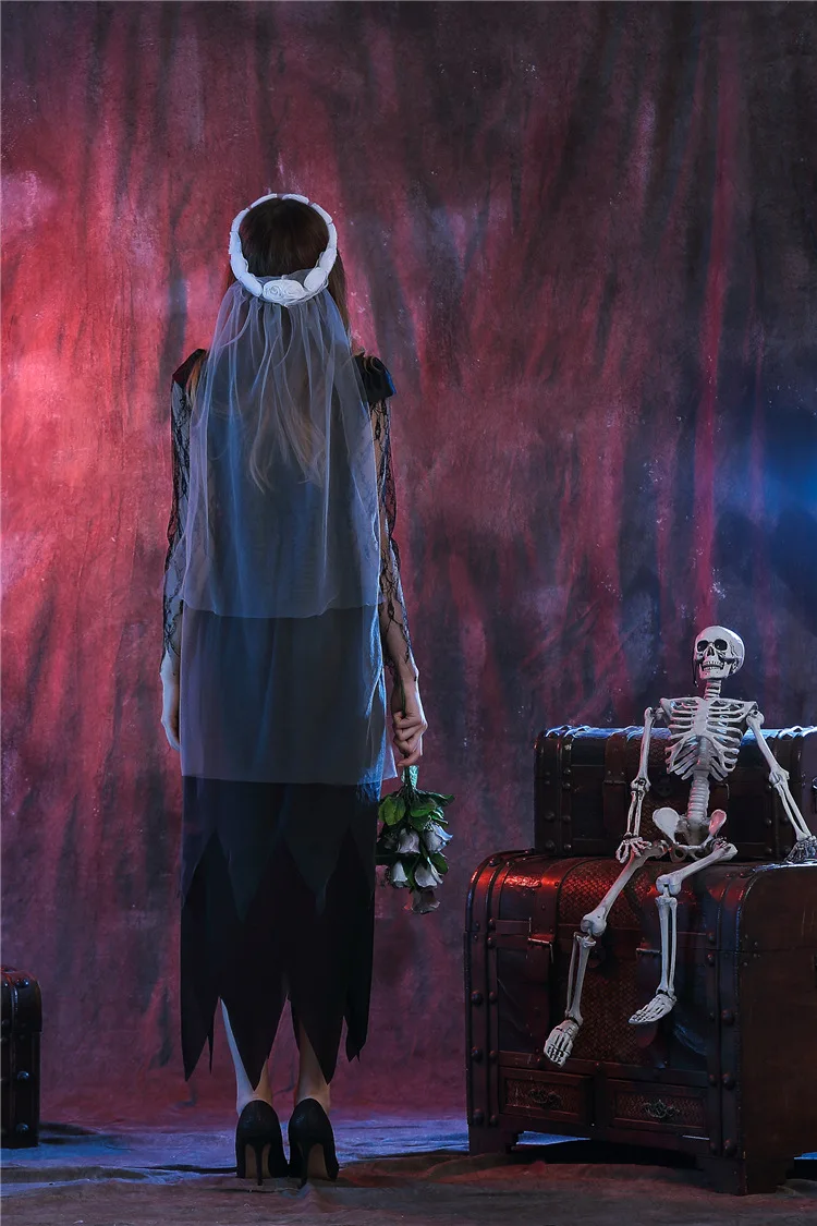 Новинка женские страшные привидения для взрослых черный дьявол зомби