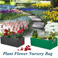 3 colors sml plant flower nursery square bag fabric raised garden bed with handles grow seeds tree non woven vegetable tool
