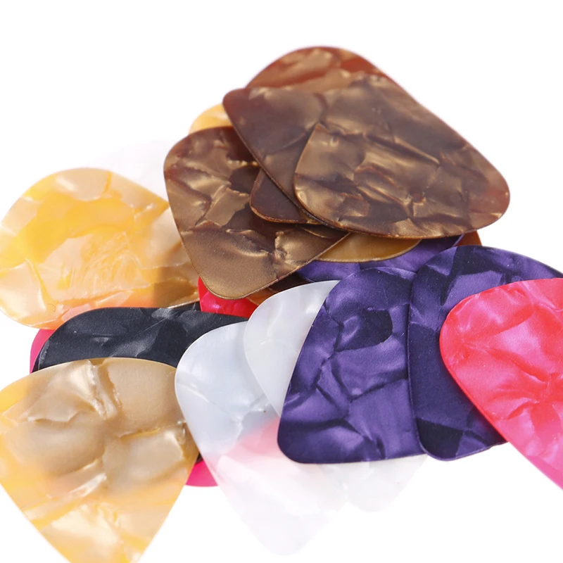

25X Guitar Player Colorful Guitar Picks Multi ABS Plectrum Plucked String Instrument Accessories