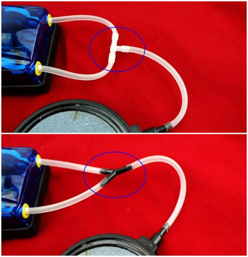 5 шт./лот аксессуары для аквариума Воздушная трубка тройник воздушные клапаны