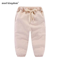 mudkingdom summer boy clothes solid color linen children ankle length pants for boys casual trousers kids clothing fashion