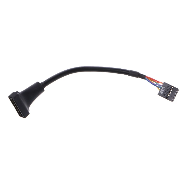 

27RA USB 2.0 9-Pin Housing Male To USB 3.0 20-Pin Motherboard Female Adapter Cable