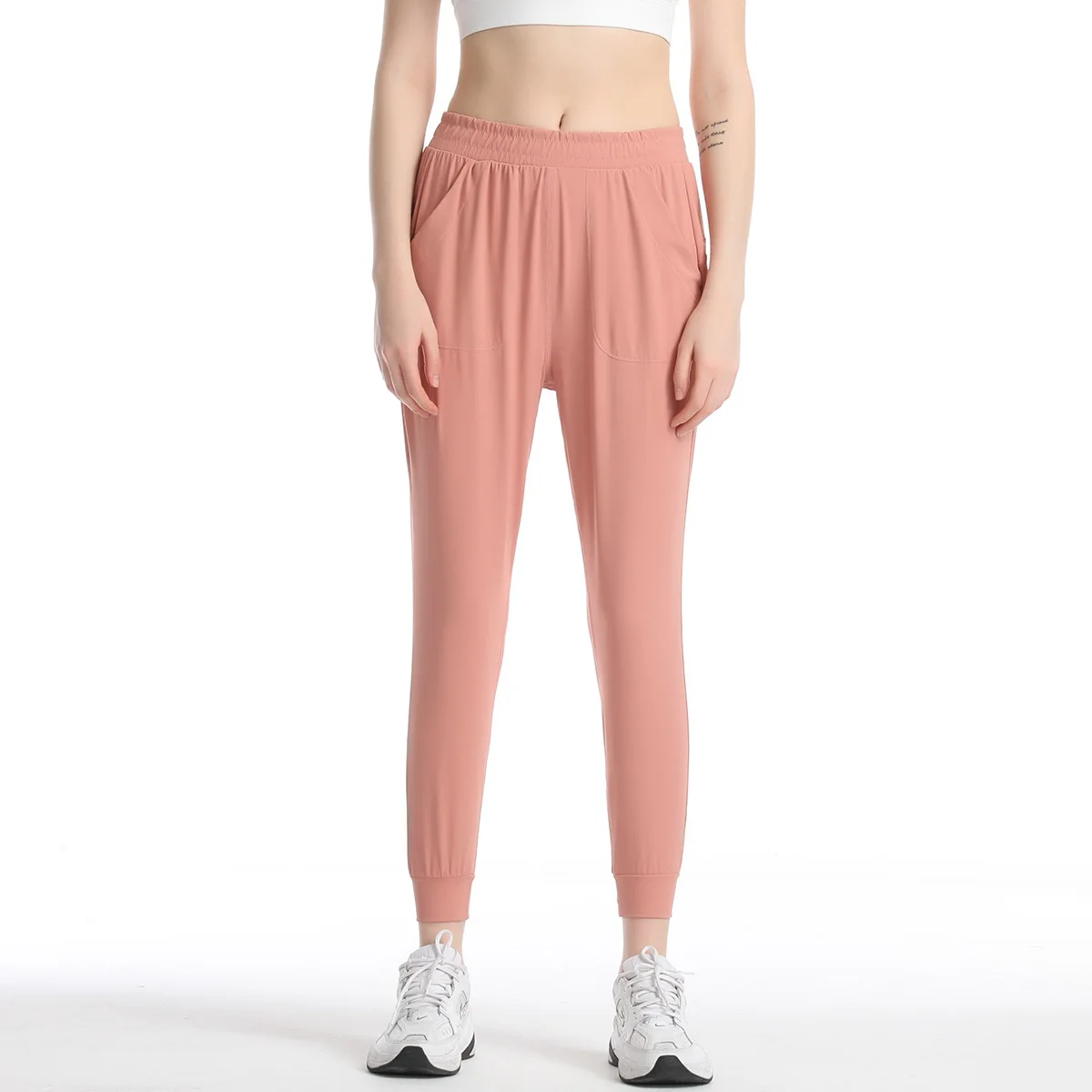 

Брюки для фитнеса телесного цвета быстросохнущие дышащие Бесшовные Леггинсы для занятий йогой и фитнесом