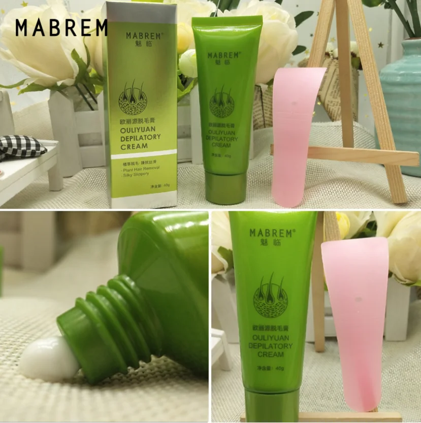 

MABREM Hair Removal Cream Painless Hair Remover For Armpit Legs and Arms Skin Care Body Care Depilatory Cream 40g For Men Women