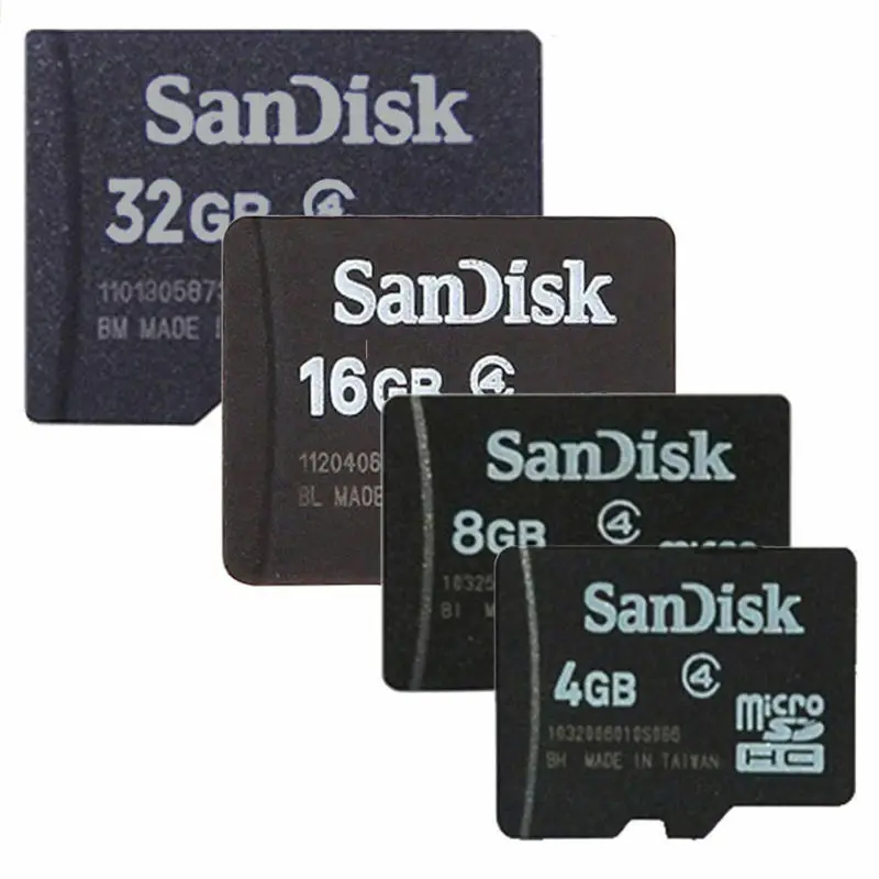 Двойной Флеш накопитель SanDisk Memory Card 2 ГБ/4 ГБ/8 ГБ/16 ГБ/32 ГБ Micro SD карта Class4 флеш