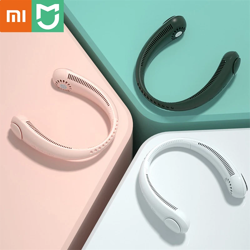 Xiaomi Mini Neck Fan Портативный безлопастный вентилятор USB Перезаряжаемые подвесные