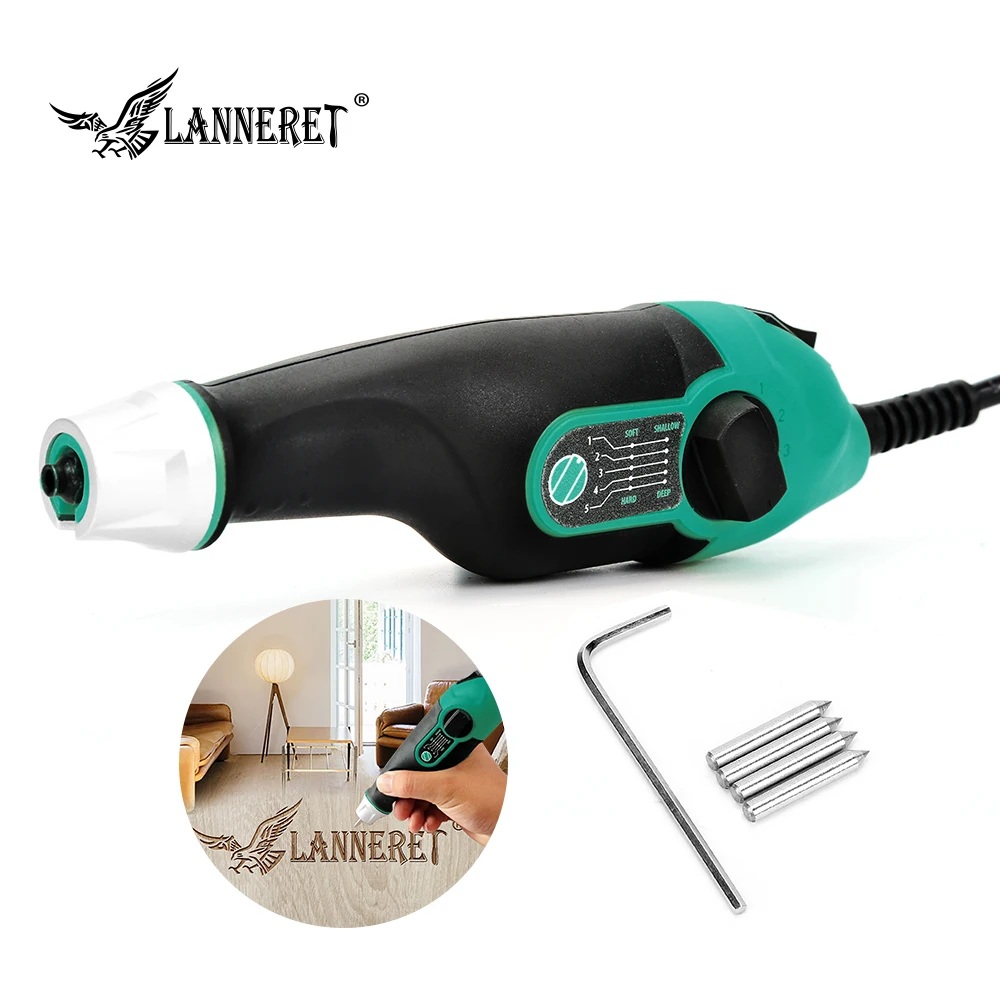 Электрический гравер LANNERET 24 Вт Миниатюрная дрель с переменной скоростью