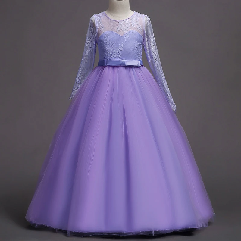 Великолепное платье для причастия открытое кружевное принцессы косплея 2019 г.