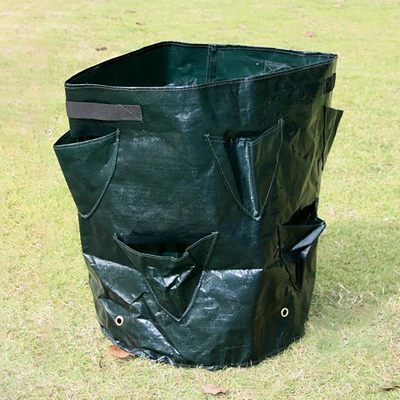 Сад на открытом воздухе посадка мешок расти клубника подвесной цветочный