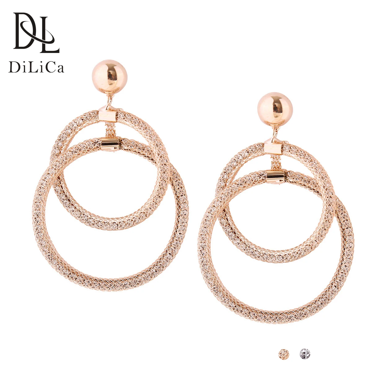 

DiLiCa Fashion Drop Dangle Earrings Women Trendy Geometric Statement Earrings Female Big Earring Jewelry brinco feminino