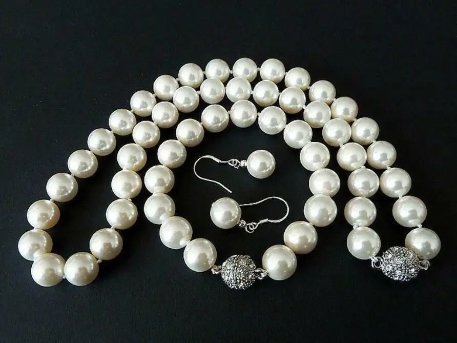 

10 мм белый корпус жемчужные круглые бусины фотонабор