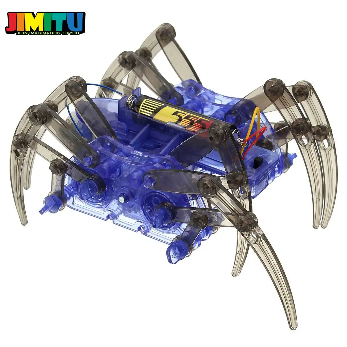 JIMITU DIY собрать умный электрический робот паук игрушка образовательный набор