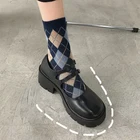 Туфли Мэри Джейн на платформе и каблуке, туфли в стиле Лолиты, милая Студенческая Униформа jk в Корейском стиле, женская обувь на низком каблуке