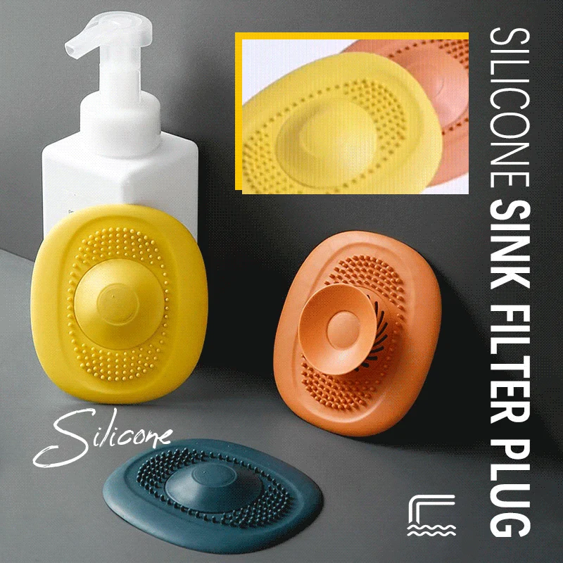 

Silicone Sink Filter Plug Bathroom Accessories Products Drain Shower Kitchen Strainer Basin Hair Catcher Water Sediment Filter