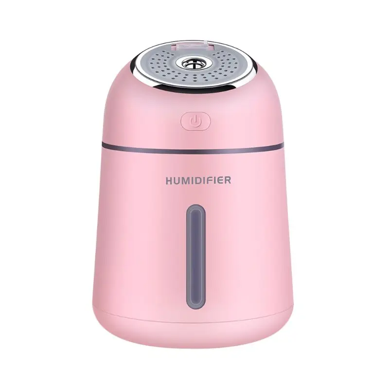 

4 In 1 Mini USB Fan Small Q Humidifier Air Purifier Essential Oil Aroma Diffuser Ultrasonic Car Fogger with LED Night Light